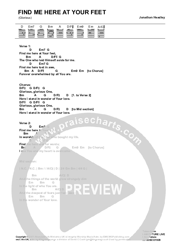Glorious Chord Chart (ALM:uk)