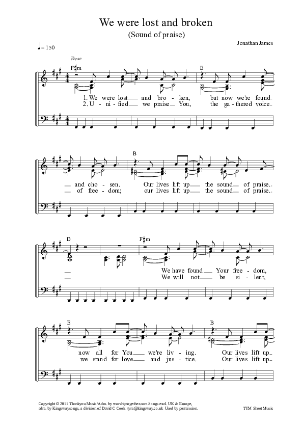 Sound Of Praise Piano Sheet (ALM:uk)