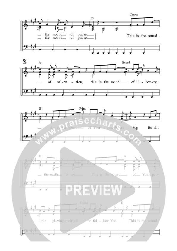 Sound Of Praise Piano Sheet (ALM:uk)