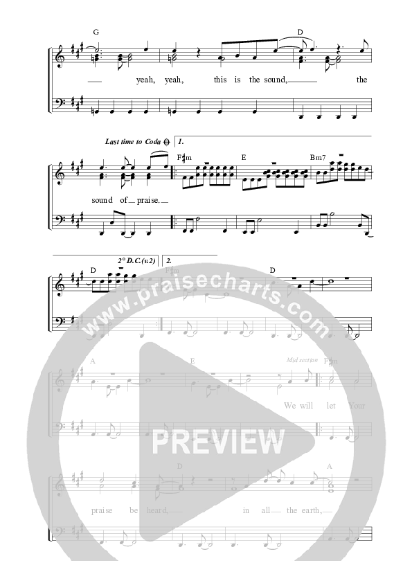 Sound Of Praise Piano Sheet (ALM:uk)