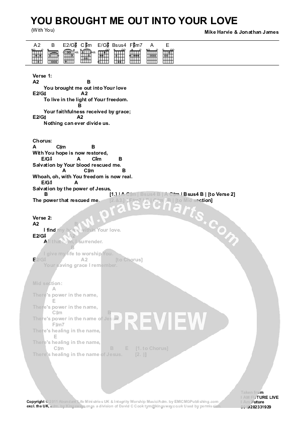 With You Chords & Lyrics (ALM:uk)