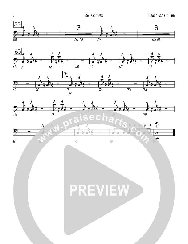 Praise Without End Double Bass (Robert Sterling)