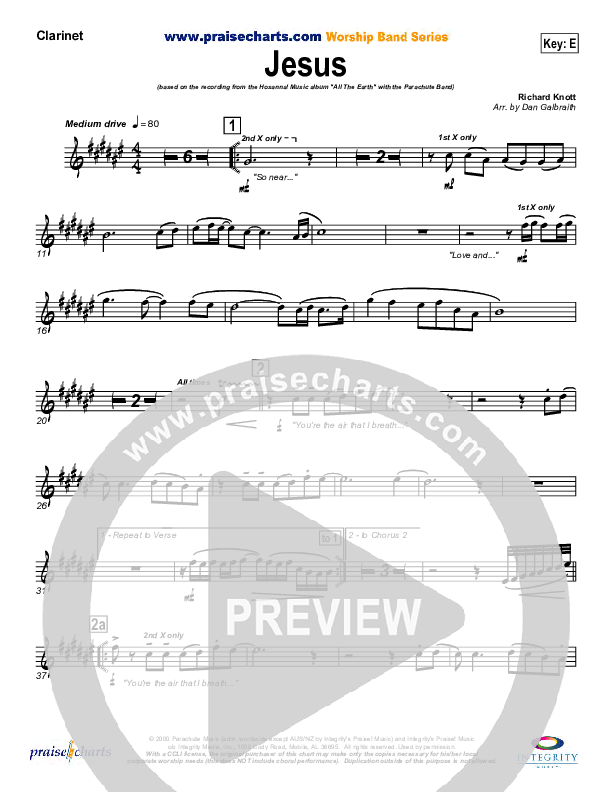 Jesus Clarinet (Parachute Band)