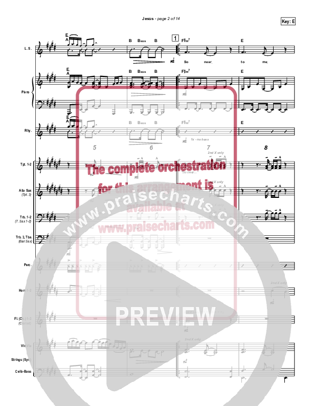 Jesus Conductor's Score (Parachute Band)