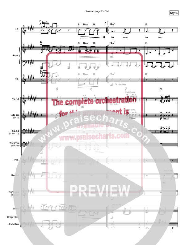 Jesus Conductor's Score (Parachute Band)