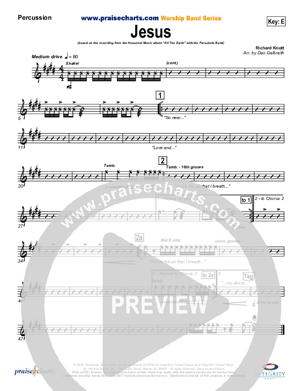 Jesus Percussion (Parachute Band)