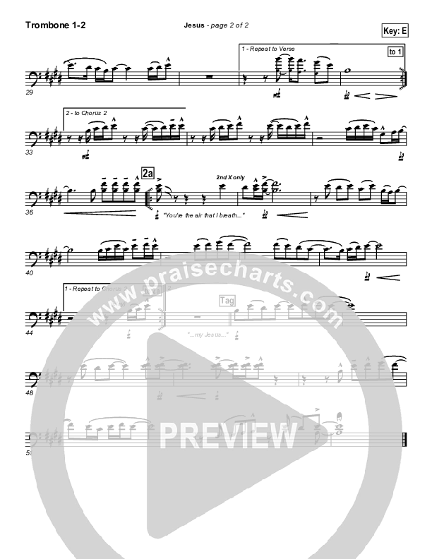 Jesus Trombone 1/2 (Parachute Band)