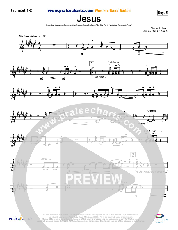 Jesus Trumpet 1,2 (Parachute Band)