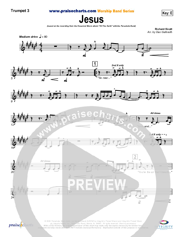 Jesus Trumpet 3 (Parachute Band)