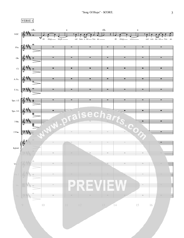 Song Of Hope Orchestration (Ric Flauding)