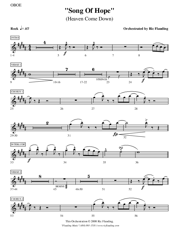 Song Of Hope Oboe (Ric Flauding)