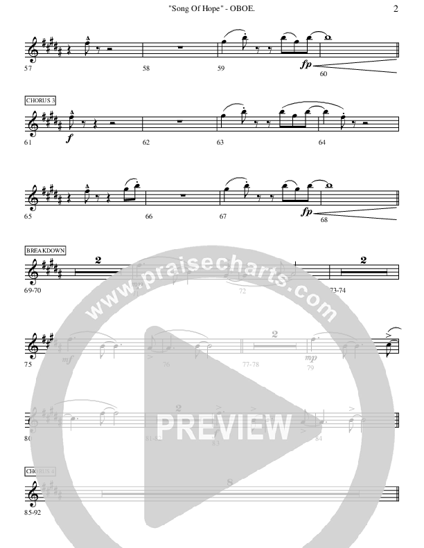 Song Of Hope Oboe (Ric Flauding)