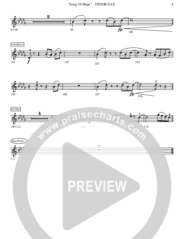 Song Of Hope Tenor Sax 2 (Ric Flauding)