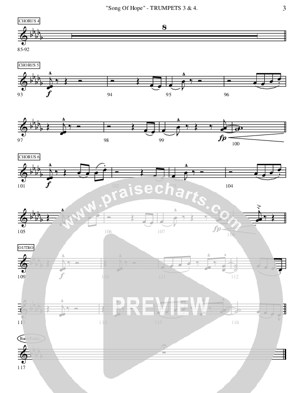 Song Of Hope Trumpet 3/4 (Ric Flauding)