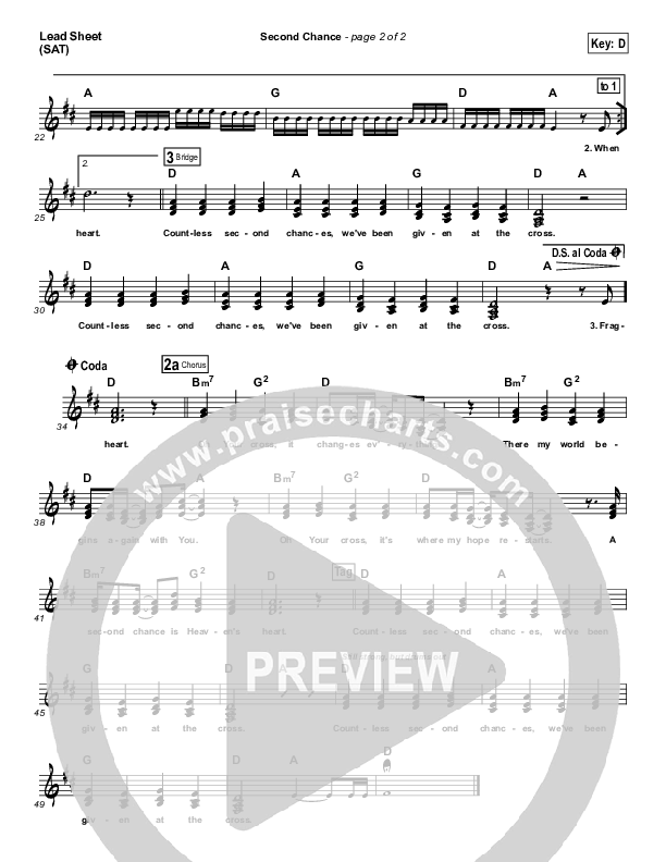 Second Chances Lead (SAT) (Rend Collective)