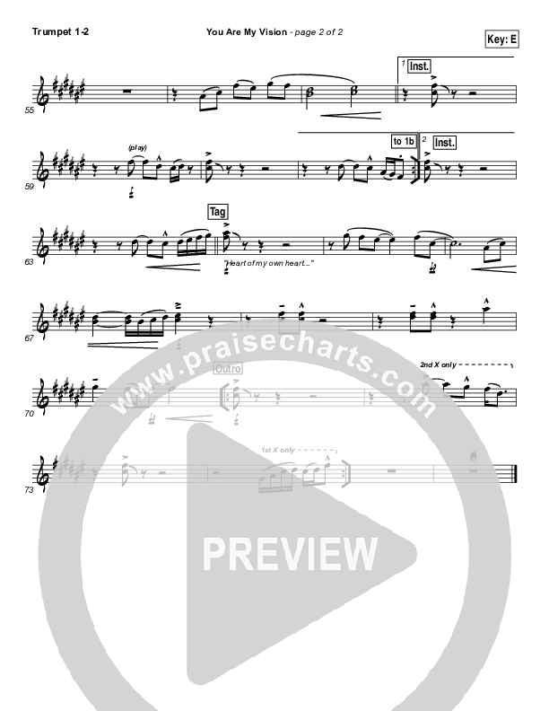 You Are My Vision Trumpet 1,2 (Rend Collective)