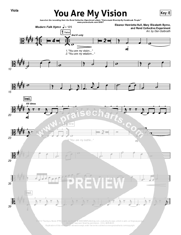 You Are My Vision Viola (Rend Collective)