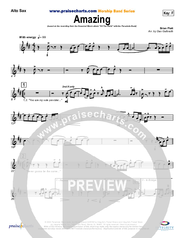 Amazing Alto Sax (Parachute Band)