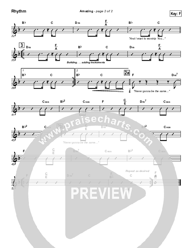 Amazing Rhythm Chart (Parachute Band)