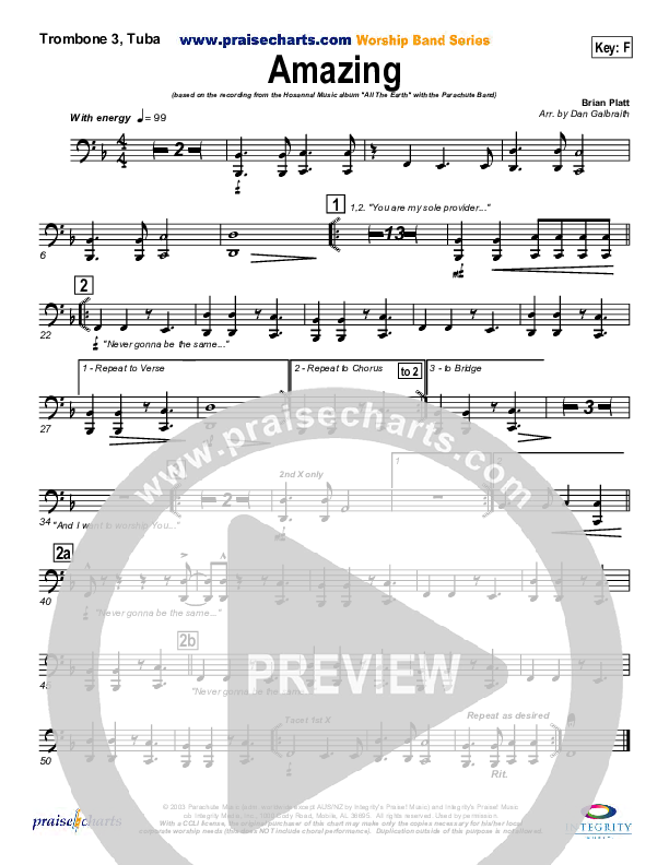 Amazing Trombone 3/Tuba (Parachute Band)