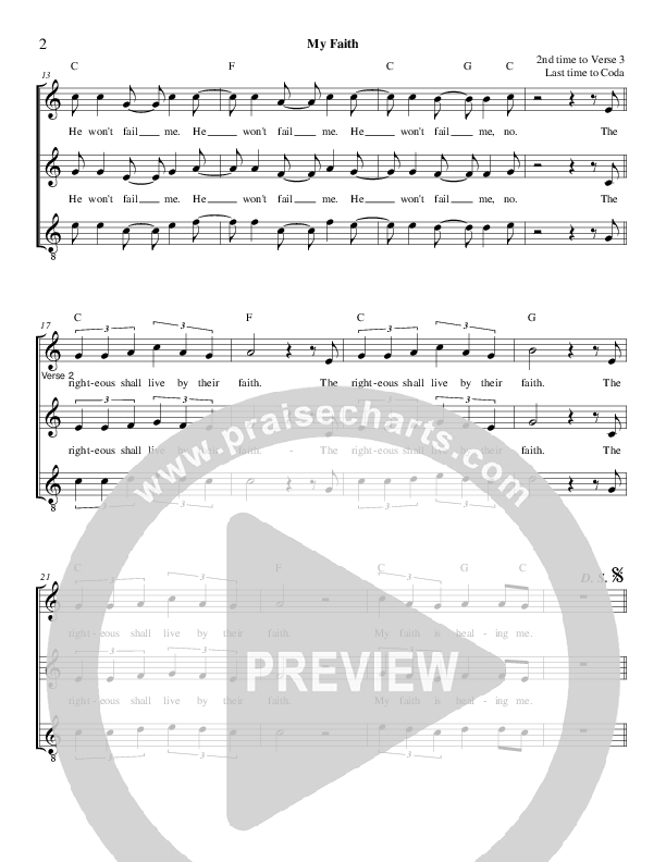 My Faith Lead Sheet (Derick Thomas)