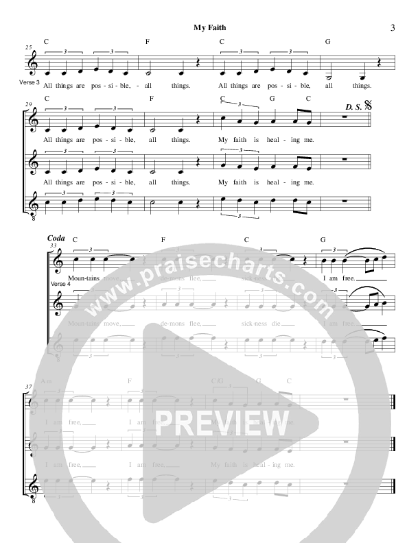 My Faith Lead Sheet (Derick Thomas)