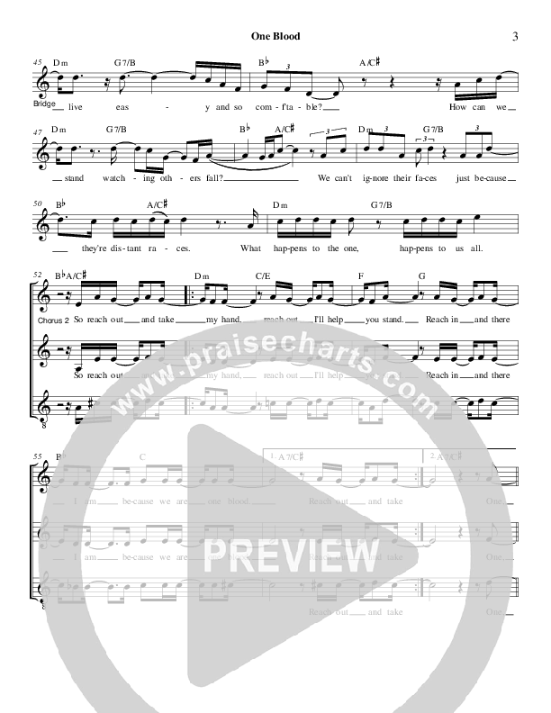 One Blood Lead Sheet (Derick Thomas)