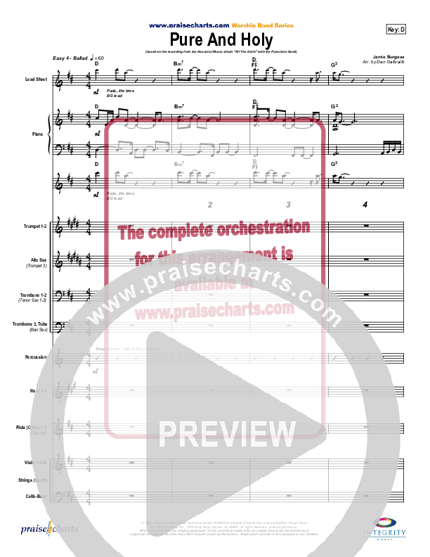 Pure And Holy Orchestration (Parachute Band)