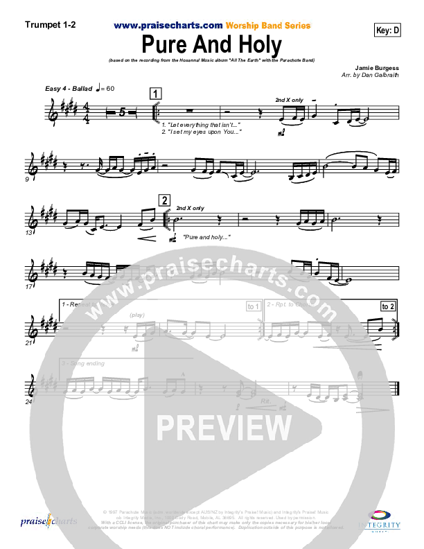 Pure And Holy Brass Pack (Parachute Band)