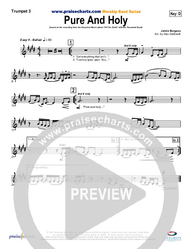 Pure And Holy Brass Pack (Parachute Band)