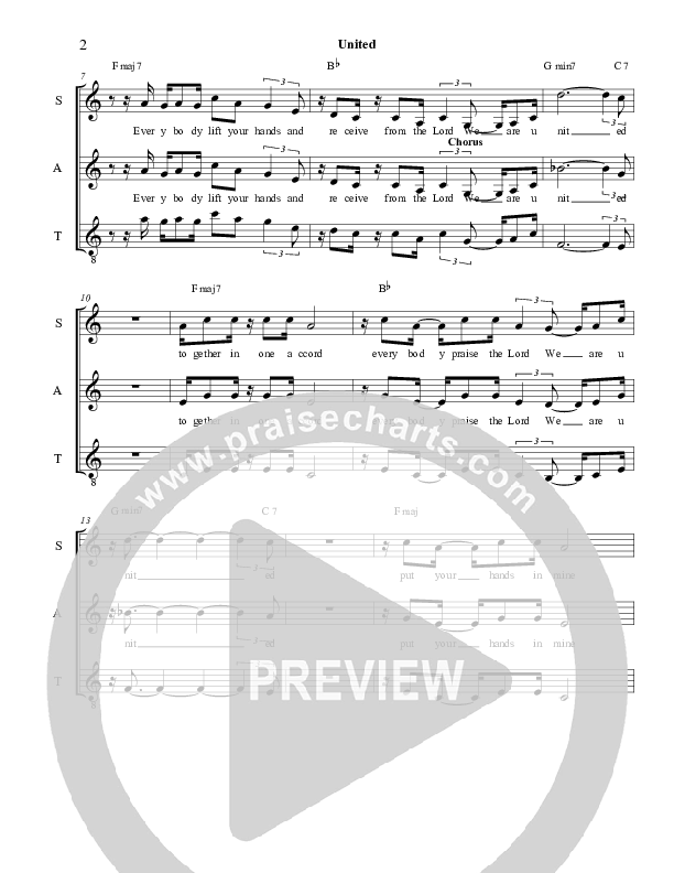 United Lead Sheet (Derick Thomas)