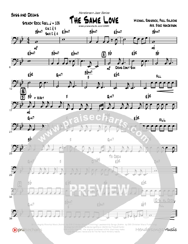 The Same Love Bass Guitar (Brad Henderson)