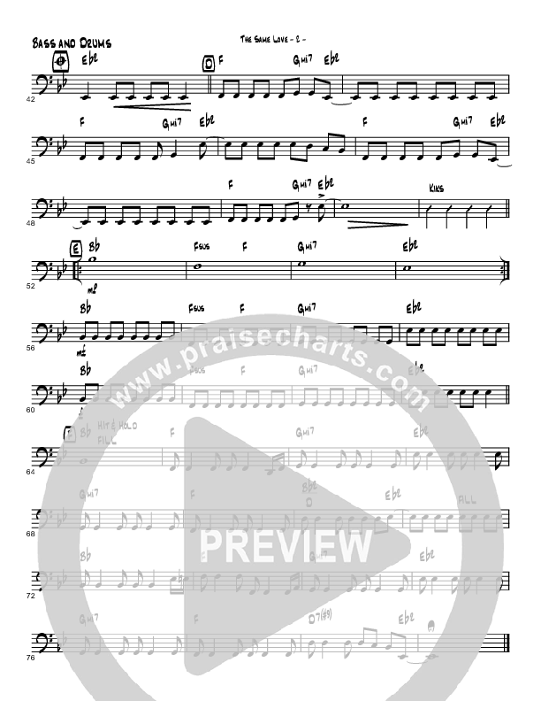 The Same Love Bass Guitar (Brad Henderson)