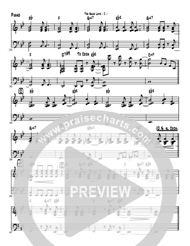 The Same Love Piano Sheet (Brad Henderson)