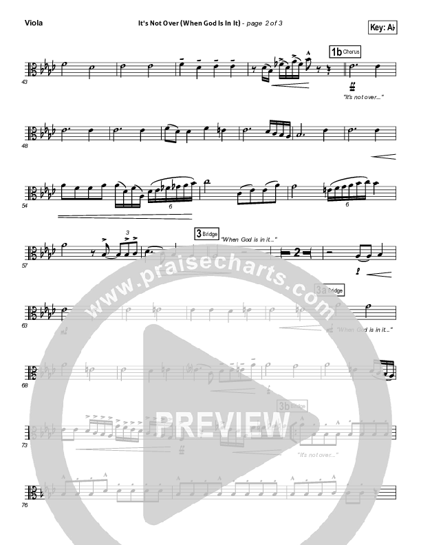 It's Not Over Viola (Israel Houghton)