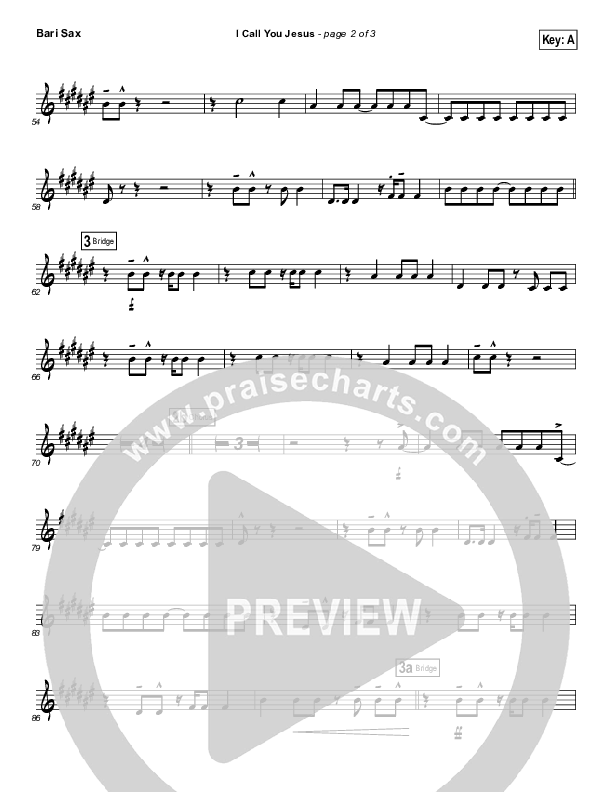 I Call You Jesus Bari Sax (Israel Houghton)