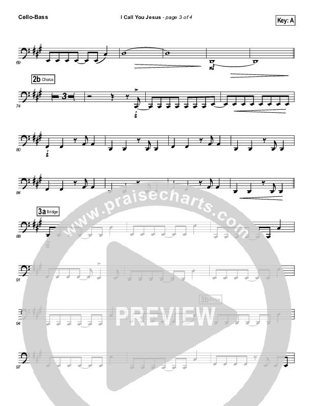 I Call You Jesus Cello/Bass (Israel Houghton)