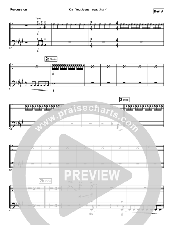 I Call You Jesus Percussion (Israel Houghton)