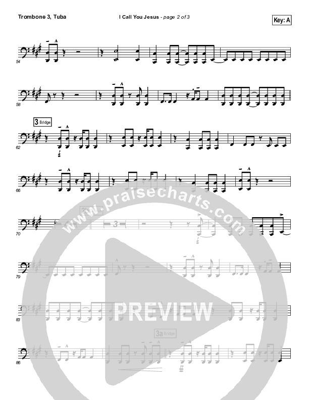 I Call You Jesus Trombone 3/Tuba (Israel Houghton)