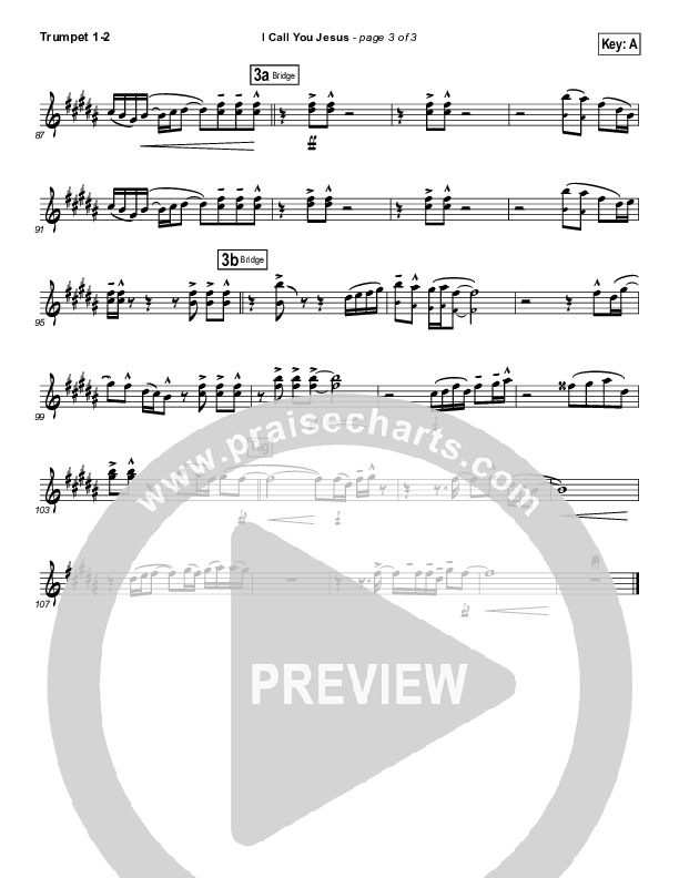 I Call You Jesus Trumpet 1,2 (Israel Houghton)