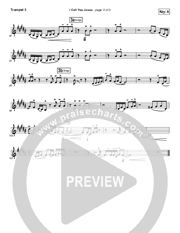 I Call You Jesus Trumpet 3 (Israel Houghton)