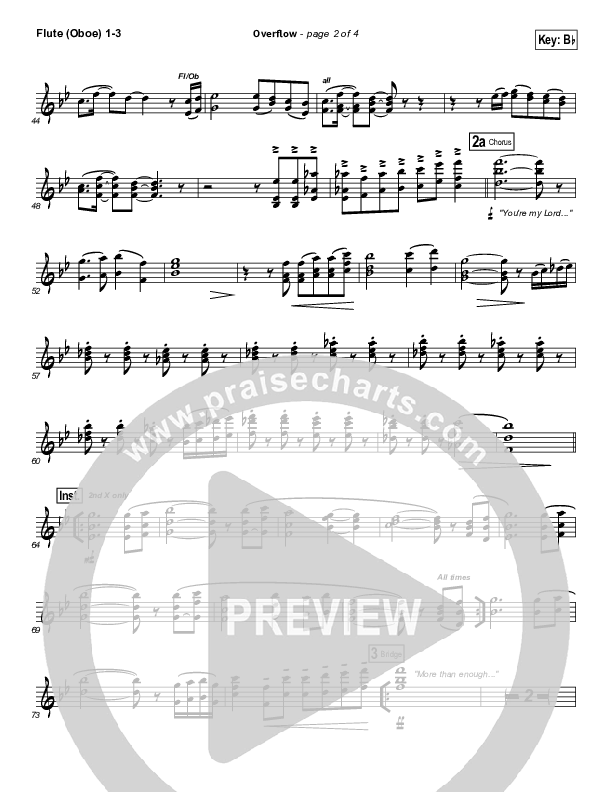 Overflow Flute/Oboe 1/2/3 (Israel Houghton)