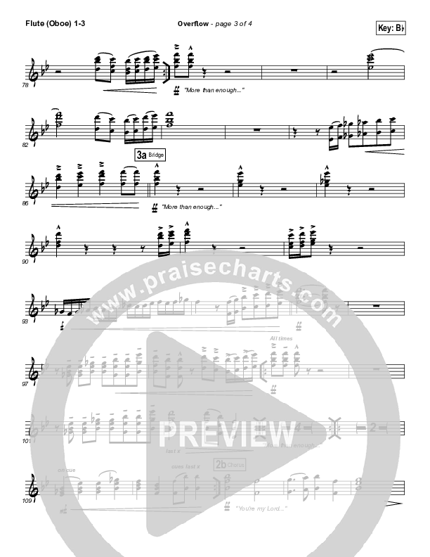 Overflow Flute/Oboe 1/2/3 (Israel Houghton)