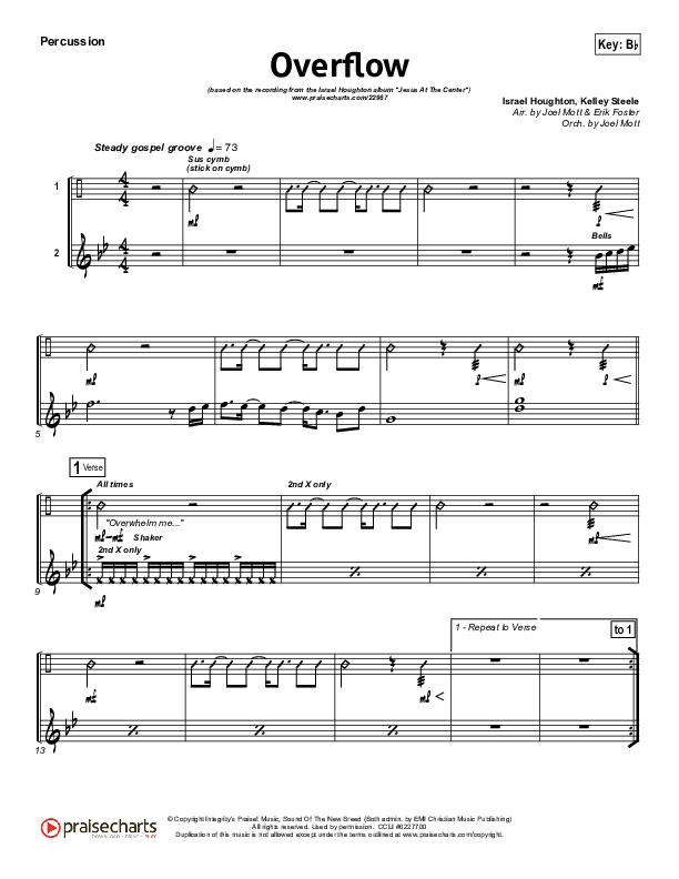 Overflow Percussion (Israel Houghton)