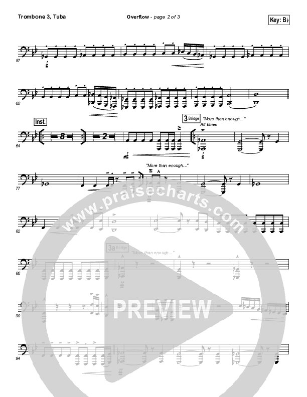 Overflow Trombone 3/Tuba (Israel Houghton)