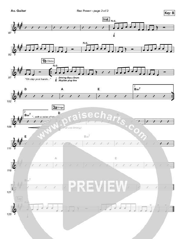 Rez Power Acoustic Guitar (Israel Houghton)