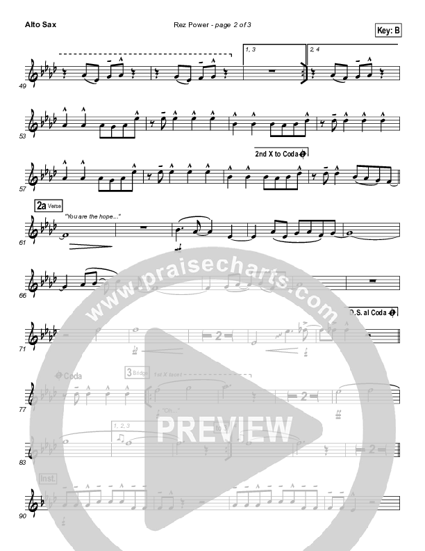 Rez Power Alto Sax (Israel Houghton)