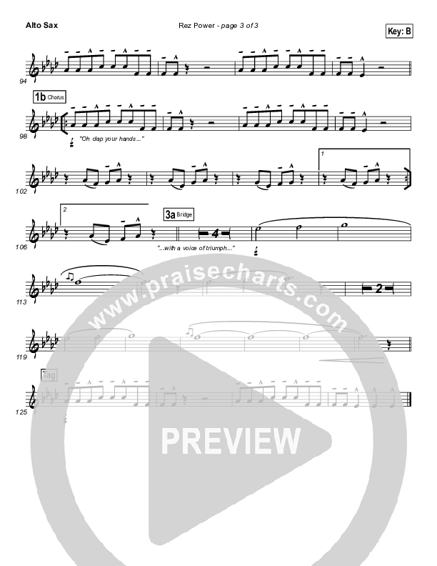 Rez Power Alto Sax (Israel Houghton)