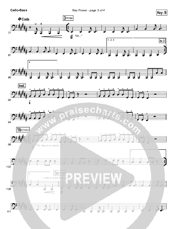 Rez Power Cello/Bass (Israel Houghton)