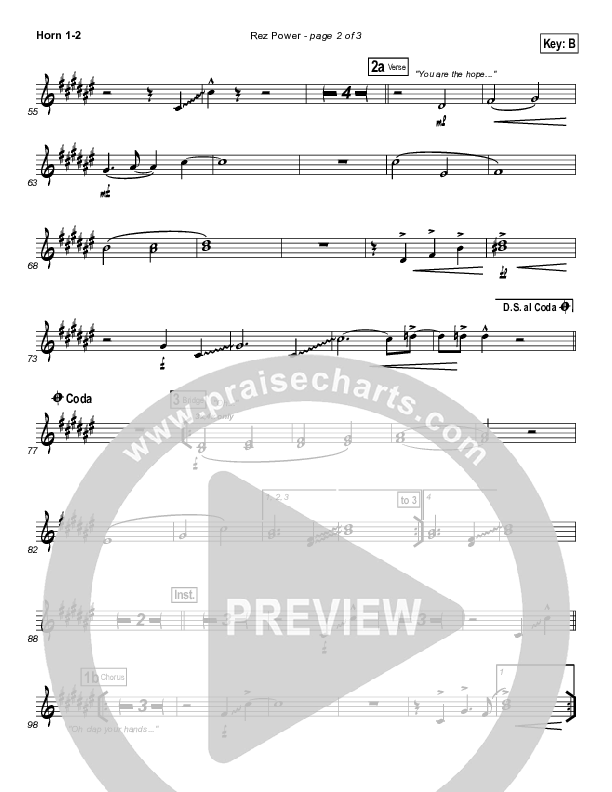 Rez Power French Horn 1/2 (Israel Houghton)